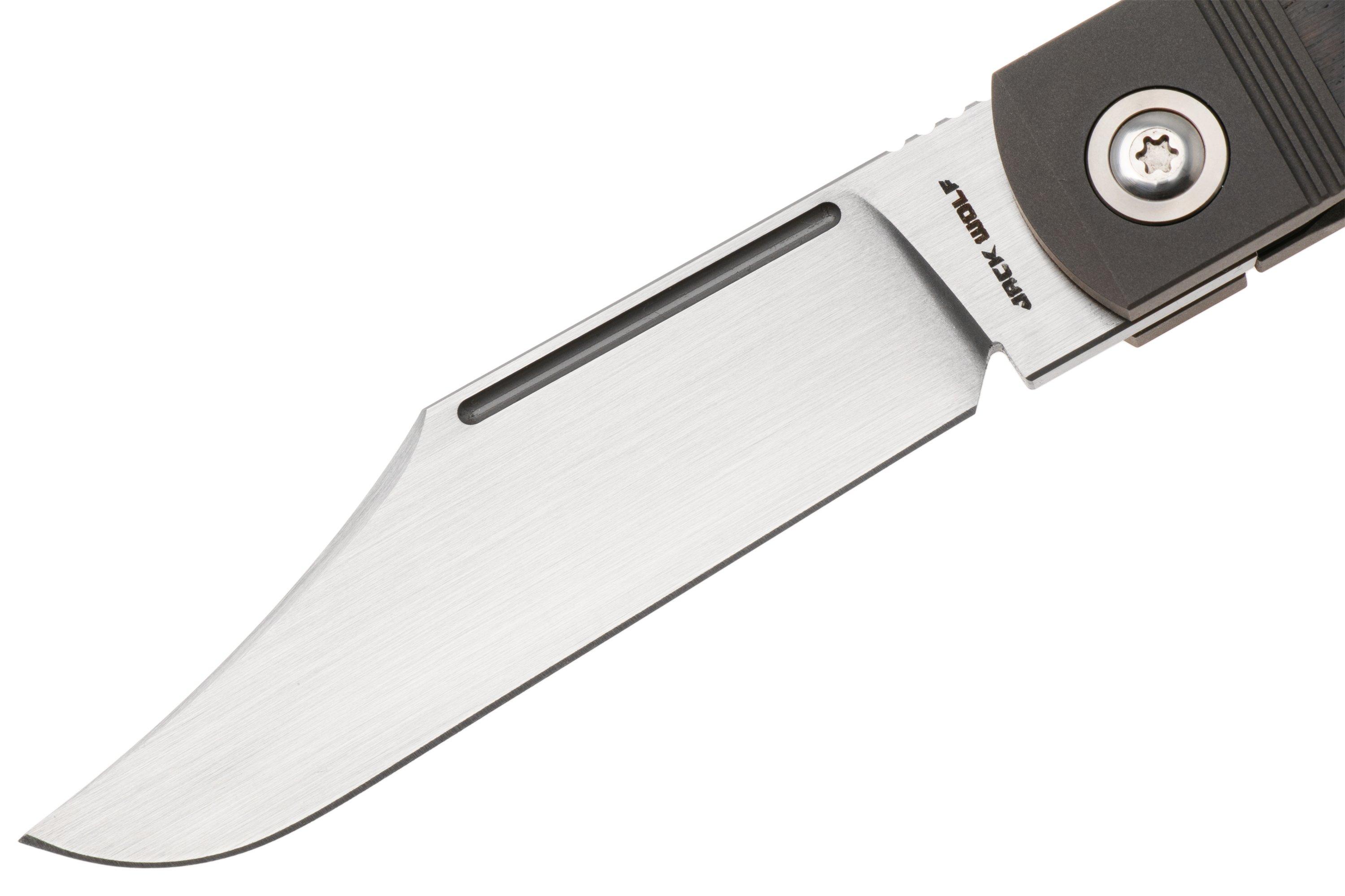 ゆうき Jack Wolf Gunslinger Jack GUNSL-03-EBONY Ebony Wood, pocket knife