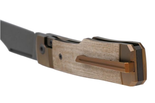 Image pour Jack Wolf Gunslinger Jack GUNSL-03-GRN-LIN-MIC Green Linen Micarta, couteau de poche