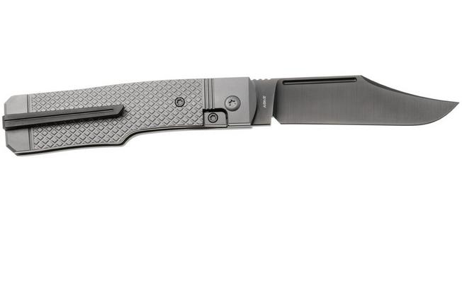 Image pour Jack Wolf Gunslinger Jack GUNSL-03-TI-XHATCH Titanium Cross Hatch, couteau de poche