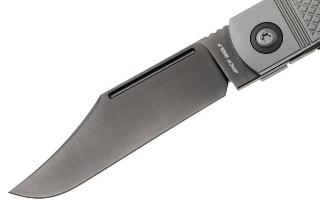 Image pour Jack Wolf Gunslinger Jack GUNSL-03-TI-XHATCH Titanium Cross Hatch, couteau de poche