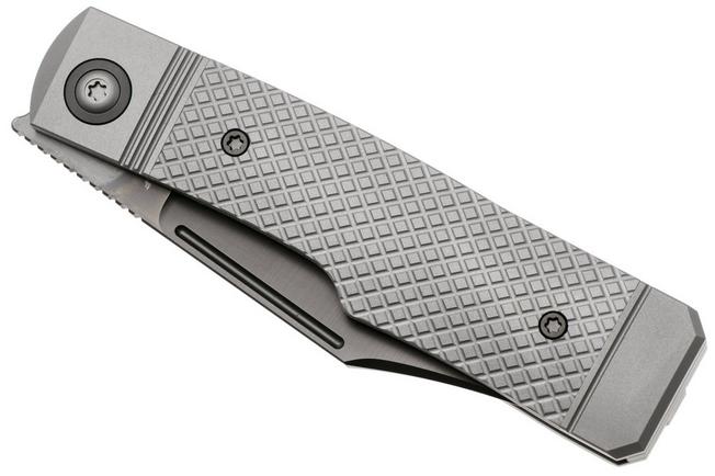 Image pour Jack Wolf Gunslinger Jack GUNSL-03-TI-XHATCH Titanium Cross Hatch, couteau de poche