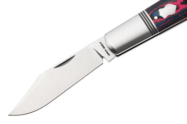 Image pour Jack Wolf Gateway Barlow GW-BAR-02-CC-MIAMI Satin 14C28N, Miami CamoCarbon Fiber, couteau de poche