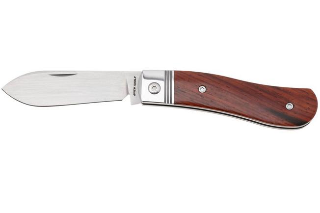 Afbeelding voor Jack Wolf K9 Jack Steel Series K9-02-ROSEWOOD Satin 154CM, Rosewood, slipjoint zakmes