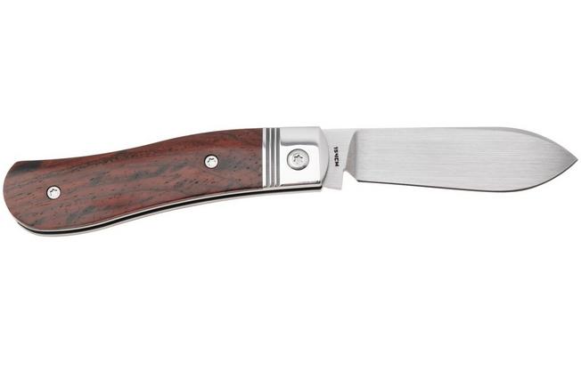 Afbeelding voor Jack Wolf K9 Jack Steel Series K9-02-ROSEWOOD Satin 154CM, Rosewood, slipjoint zakmes