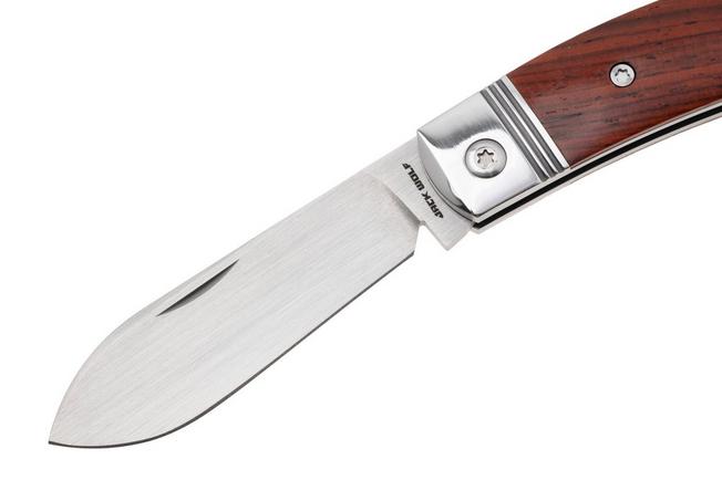 Afbeelding voor Jack Wolf K9 Jack Steel Series K9-02-ROSEWOOD Satin 154CM, Rosewood, slipjoint zakmes