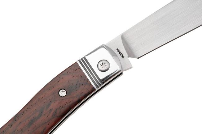 Afbeelding voor Jack Wolf K9 Jack Steel Series K9-02-ROSEWOOD Satin 154CM, Rosewood, slipjoint zakmes