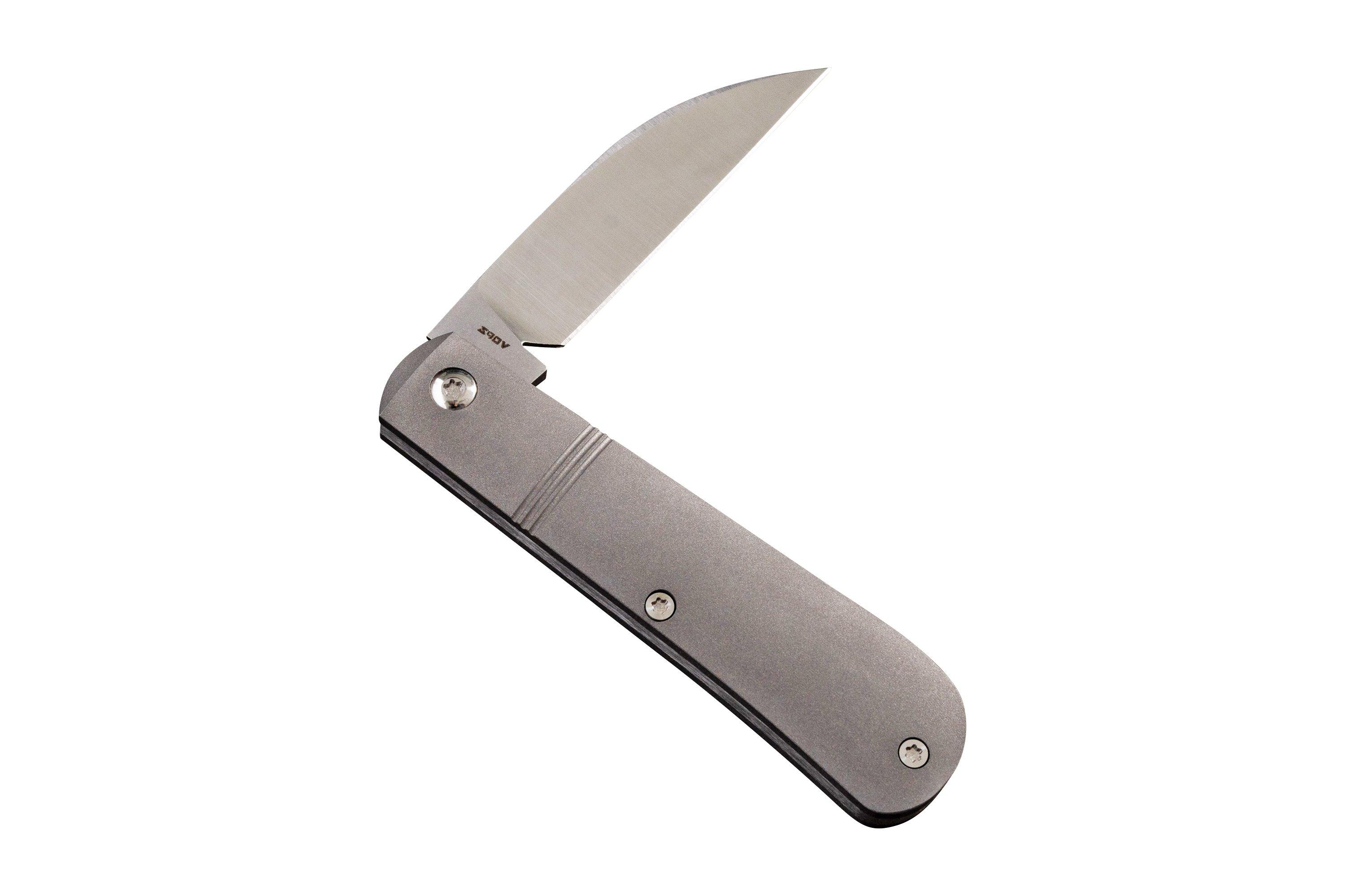 Jack Wolf Laid Back Jack LAIDB-02-TI-SMTH Titanium Smooth, slipjoint ...
