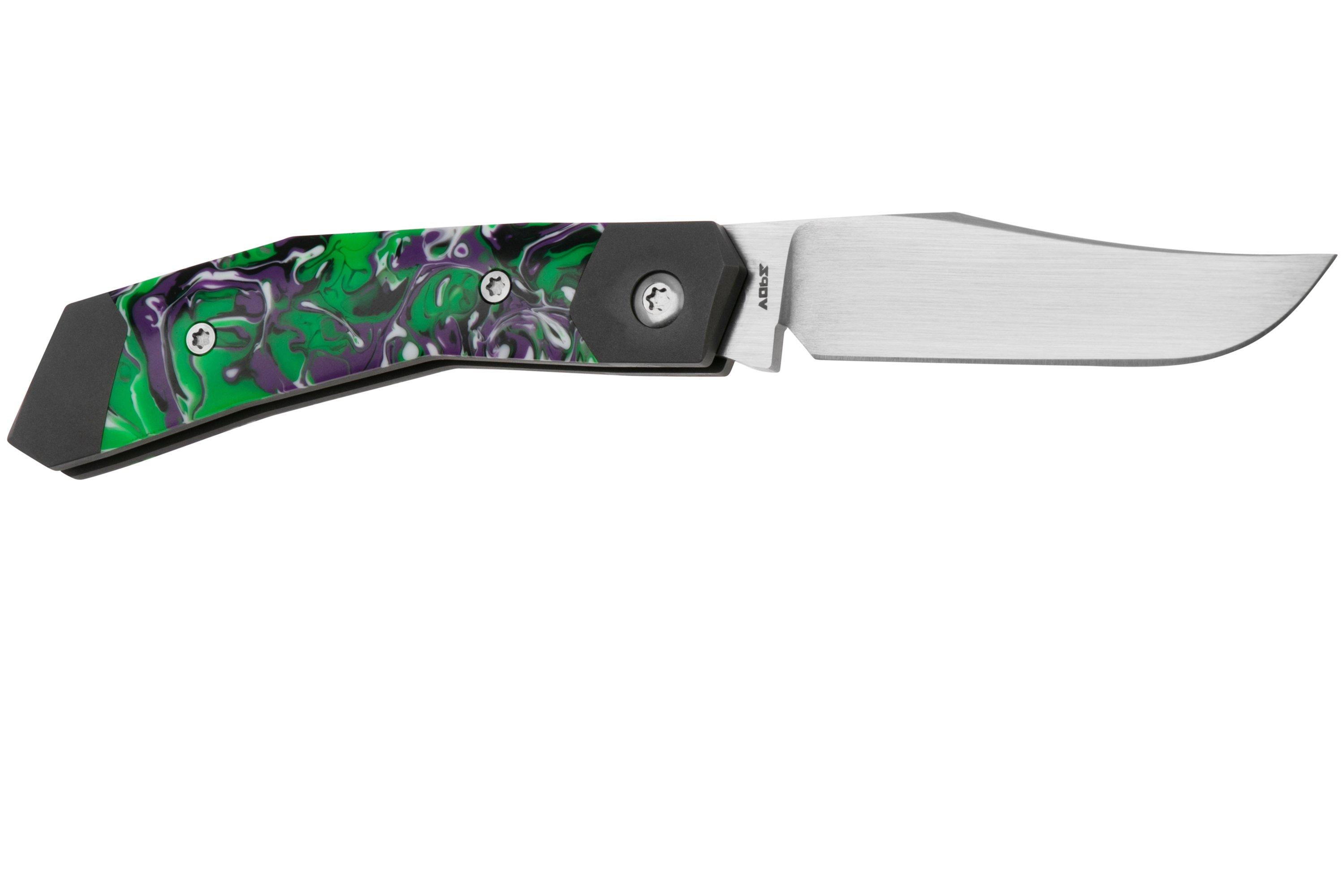 Jack Wolf Mini Cyborg MCYBORG-023-GRN Kaotic Green Resin, Slipjoint ...