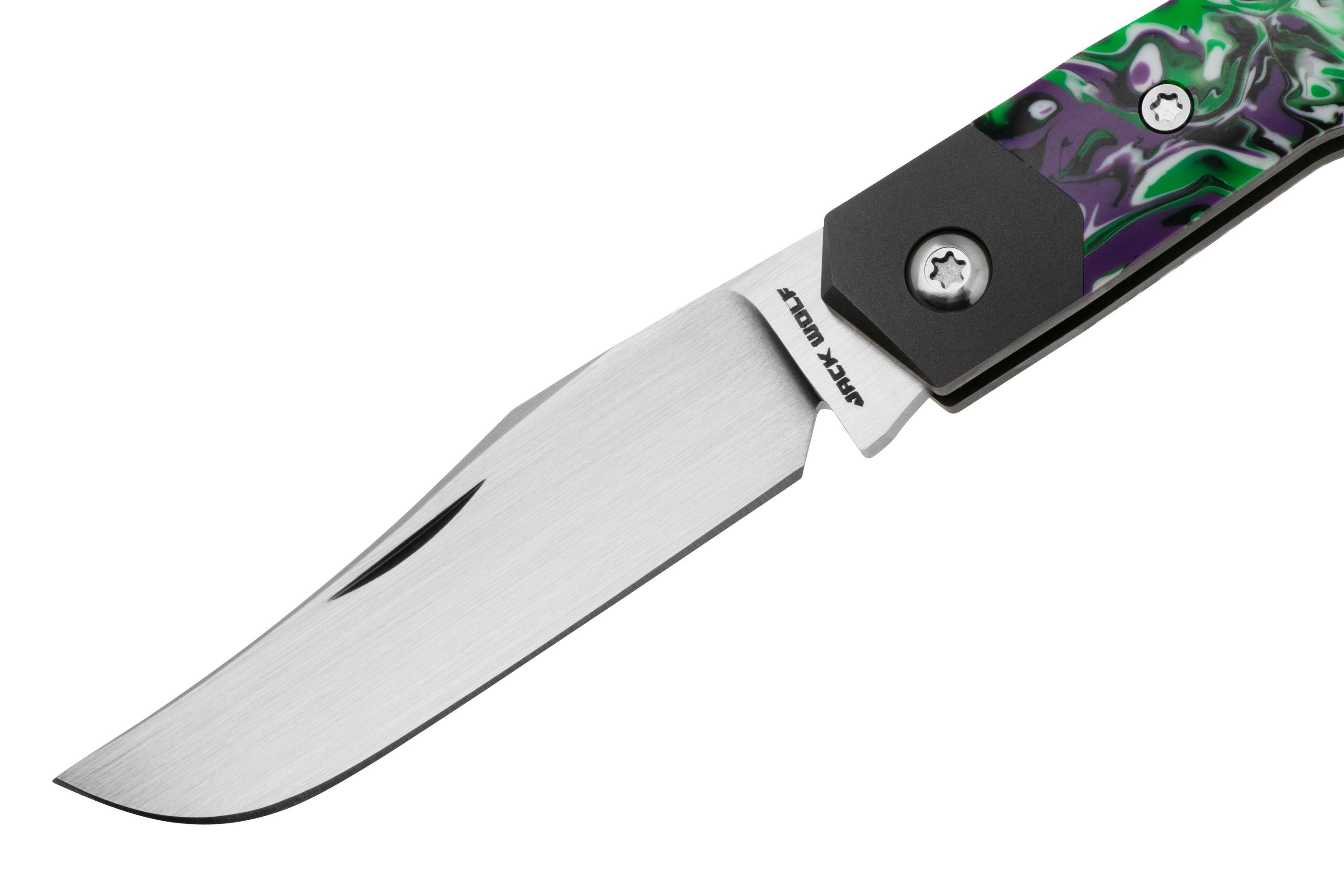 Jack Wolf Mini Cyborg MCYBORG-023-GRN Kaotic Green Resin, Slipjoint ...