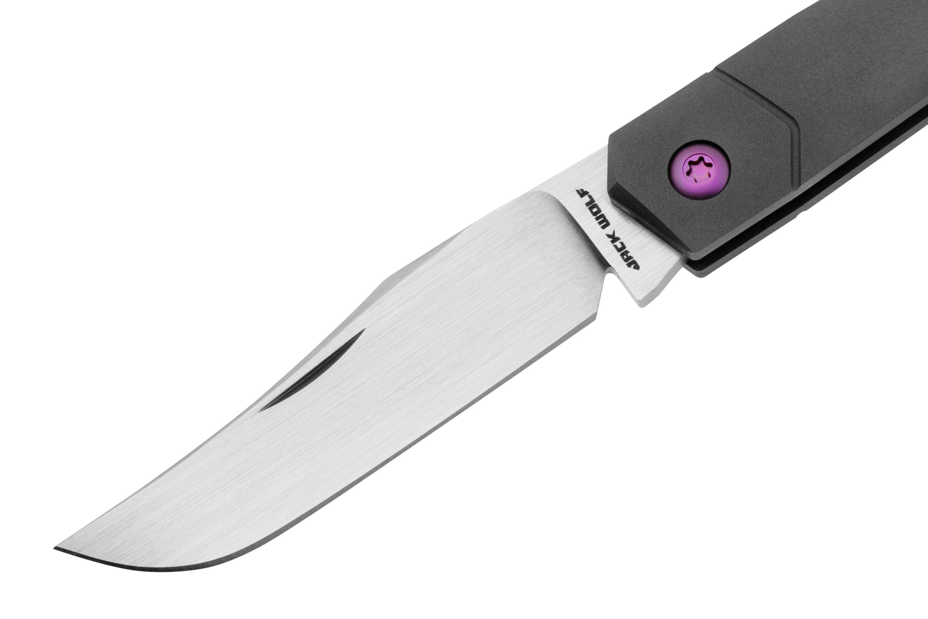 Jack Wolf Mini Full Titanium Smooth, slipjoint