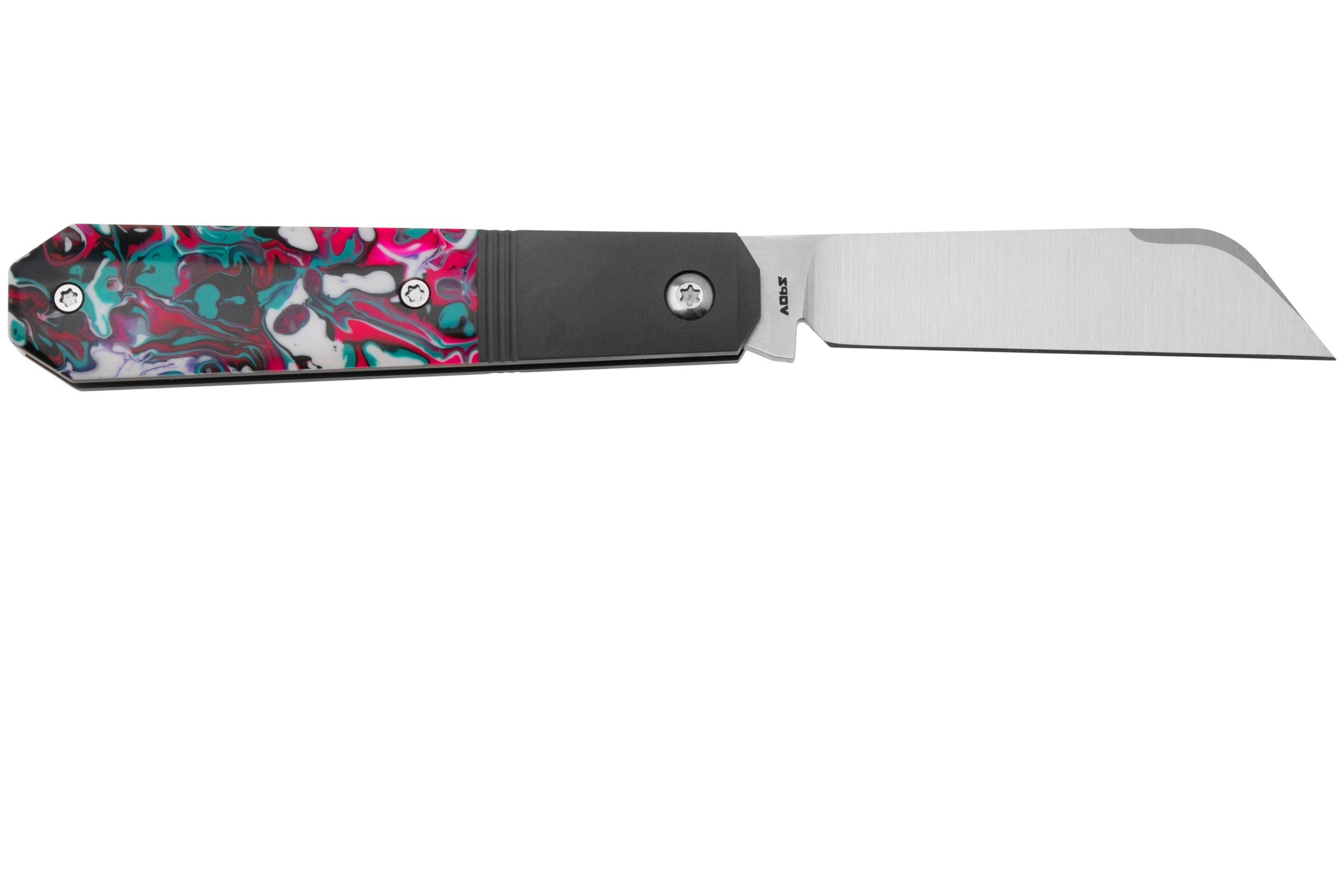 Jack Wolf Midnight Jack MIDNI-021-PUR Purple Kaotic Resin, slipjoint ...