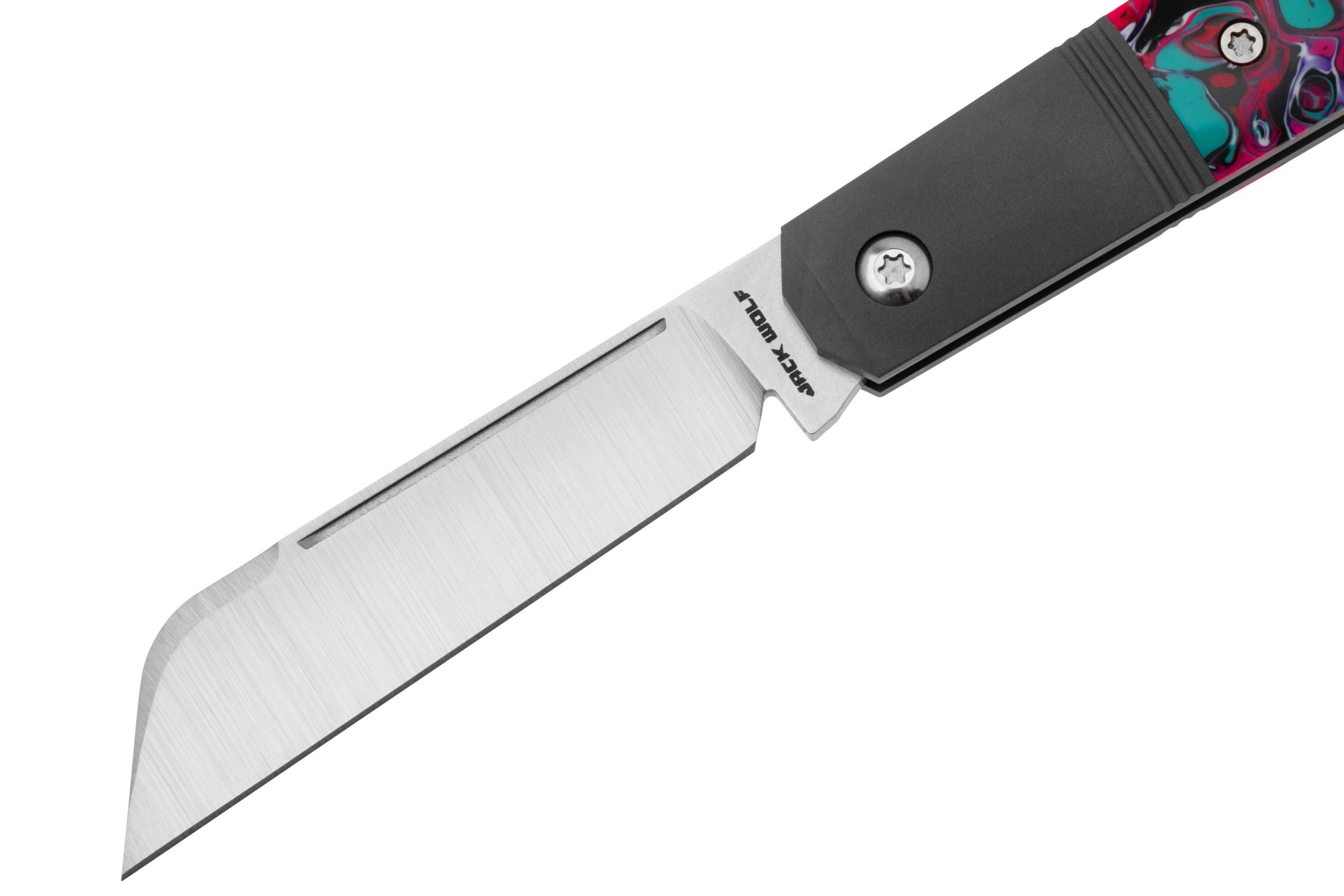 Jack Wolf Midnight Jack MIDNI-021-PUR Purple Kaotic Resin, slipjoint ...
