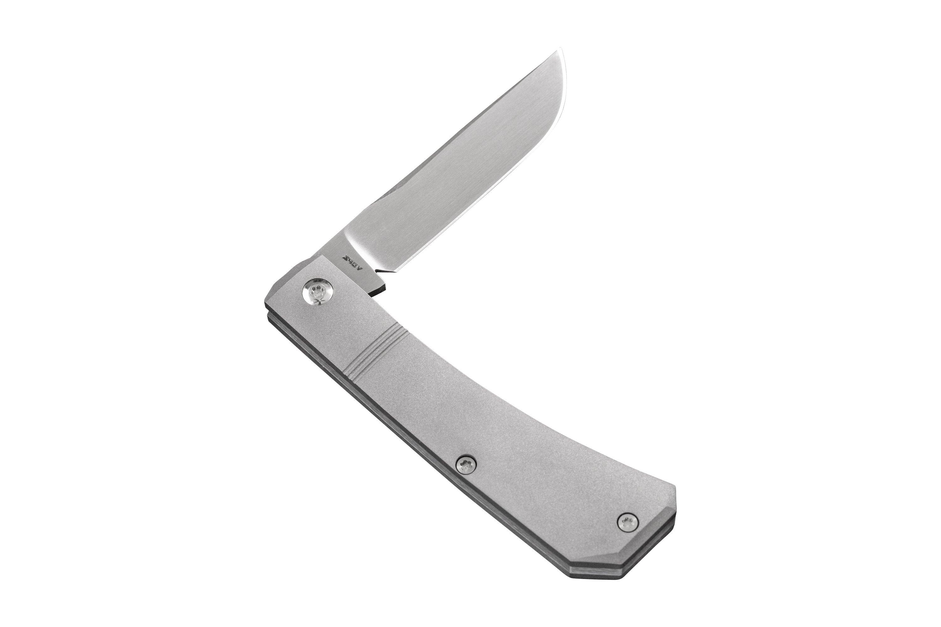 Jack Wolf Pioneer Jack PIONE-01-TI-SM Titanium Smooth, slipjoint pocket ...