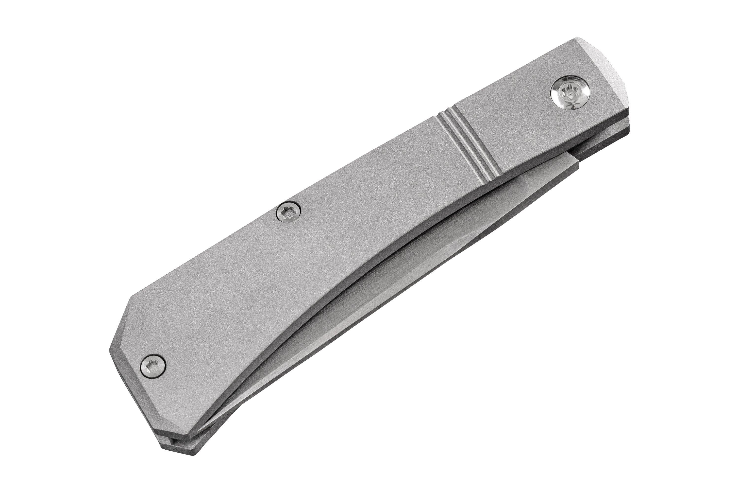 Jack Wolf Pioneer Jack PIONE-01-TI-SM Titanium Smooth, slipjoint pocket ...