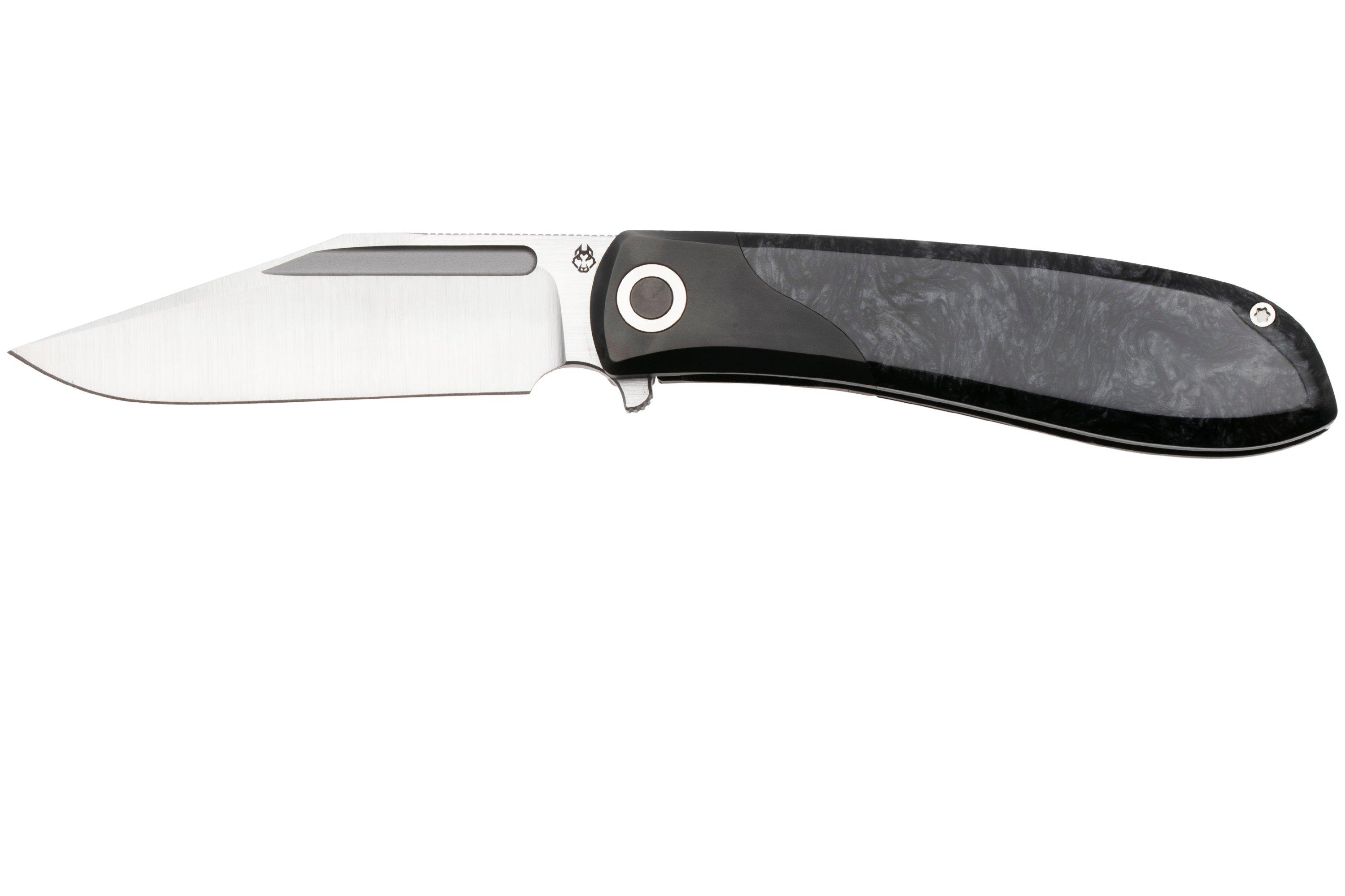 Nóż składany Jack Wolf Scuffle SCUFFLE-01-KIR-BLK-ICE Belt Satin S90V ...