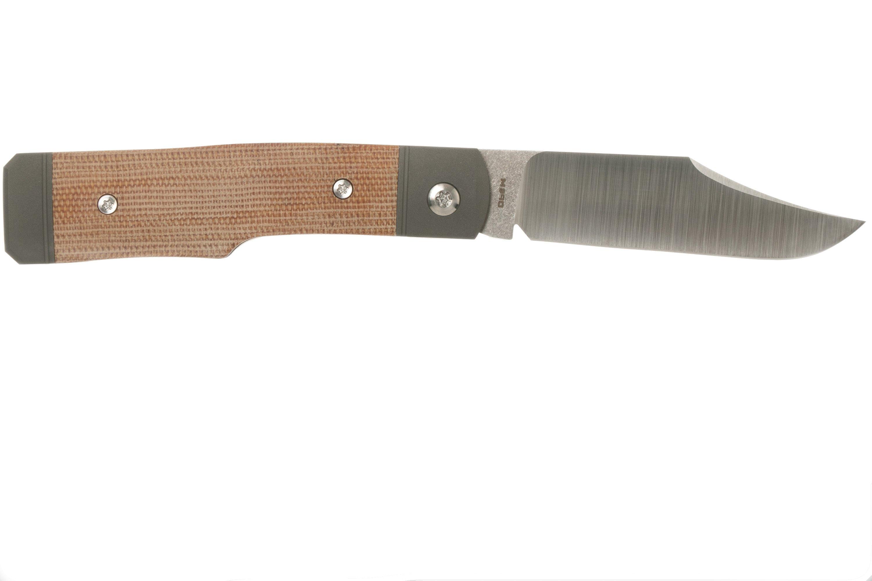 Jack Wolf Sharpshooter Jack, Natural Canvas Micarta SHSHMNA slipjoint