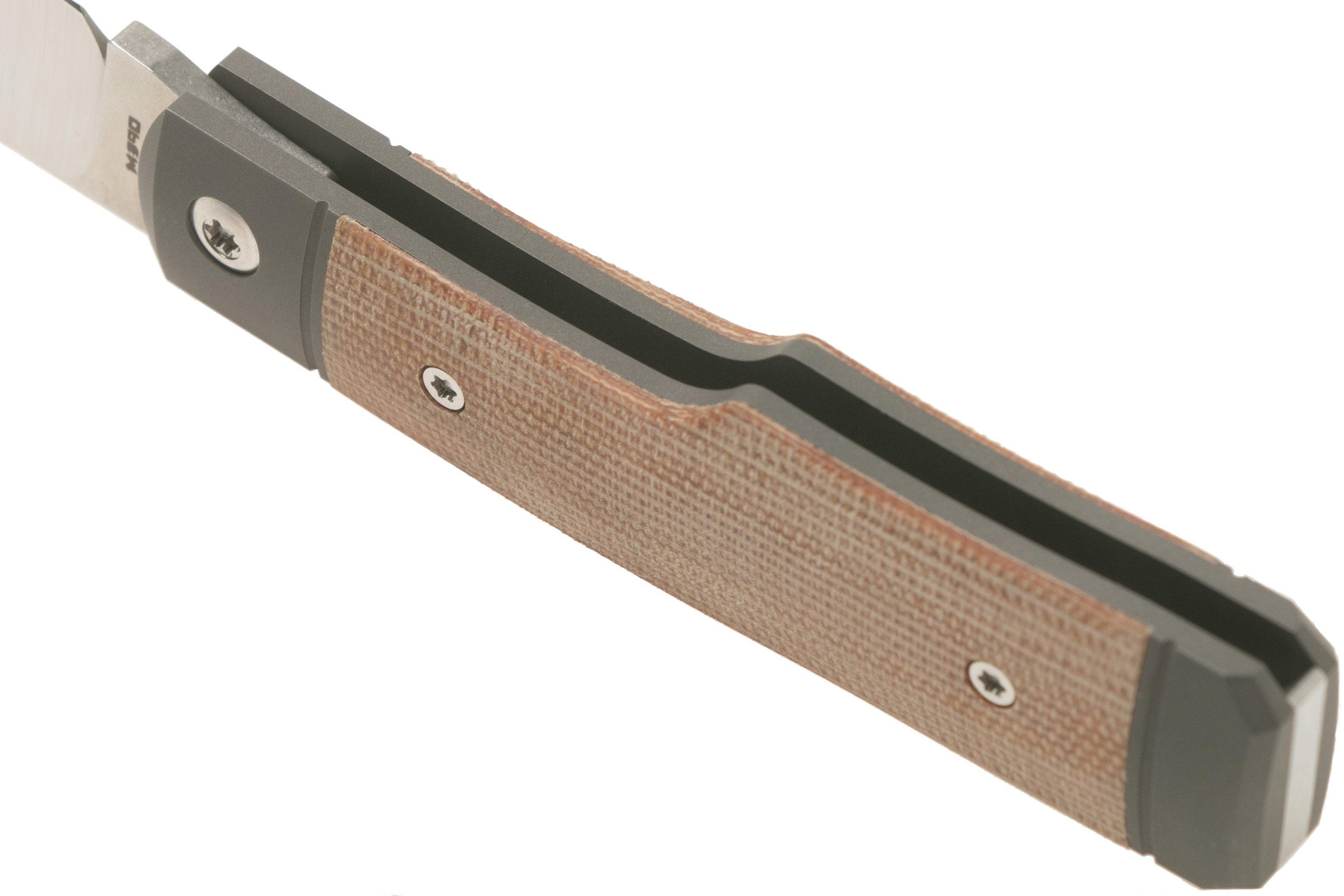 Jack Wolf Sharpshooter Jack, Natural Canvas Micarta SHSHMNA slipjoint