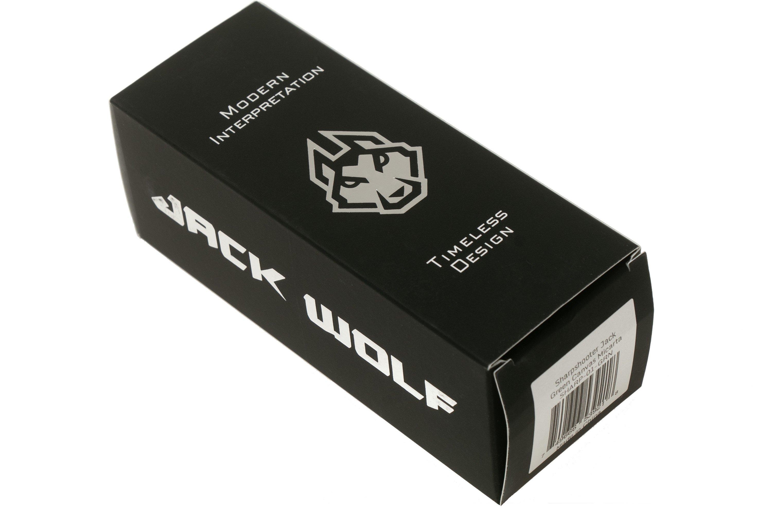 Jack Wolf Sharpshooter Jack, OD Green Canvas Micarta SHSHMOD slipjoint