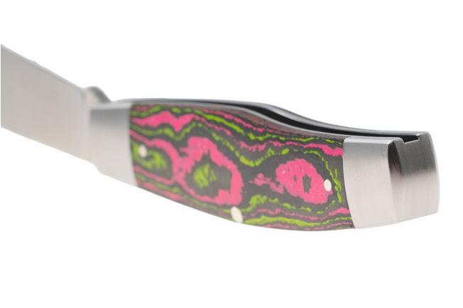 Image for Jack Wolf Gateway Stockman STOCK-01-CC-WAT-SUG Satin Sandvik 14C28N, CamoCarbon Watermelon Sugar, pocket knife