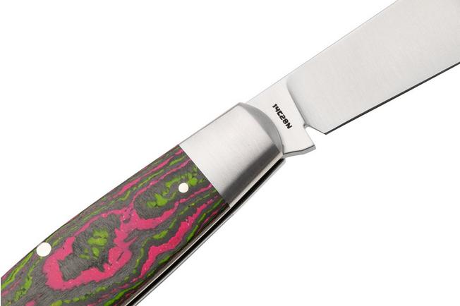 Image for Jack Wolf Gateway Stockman STOCK-01-CC-WAT-SUG Satin Sandvik 14C28N, CamoCarbon Watermelon Sugar, pocket knife