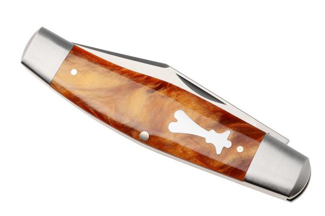 Image for Jack Wolf Gateway Stockman STOCK-01-KIR-ROOT Satin Sandvik 14C28N, Root Beer Kirinite, pocket knife