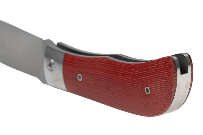 Afbeelding voor Jack Wolf Timber Jack Steel Series TIMBE-01-FIR-CAN-MIC Fire Canvas Micarta, slipjoint zakmes, Tracy LaRock design