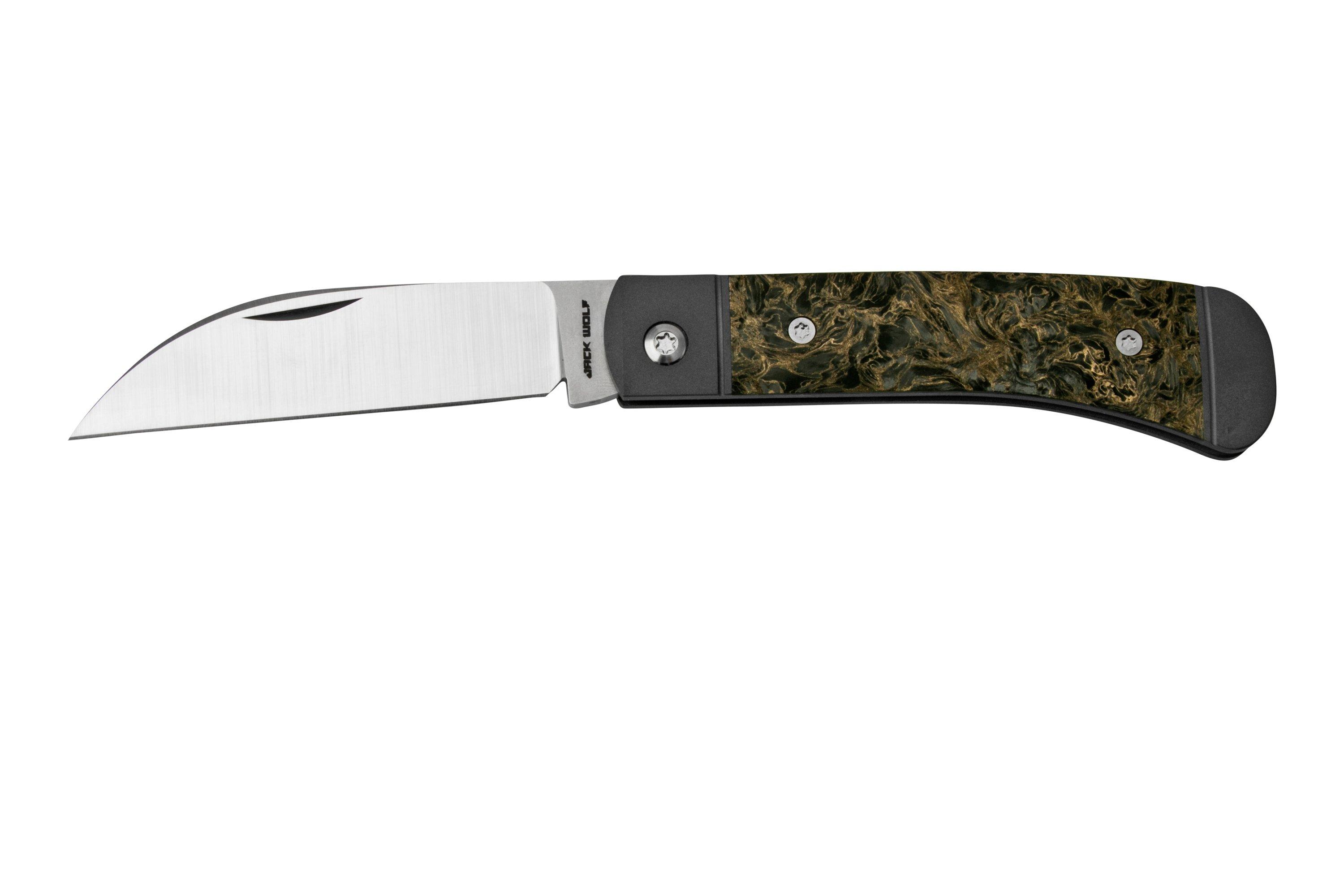Jack Wolf Venom Jack VEN-01-CDMG FAT Carbon Dark Matter Gold, slipjoint ...