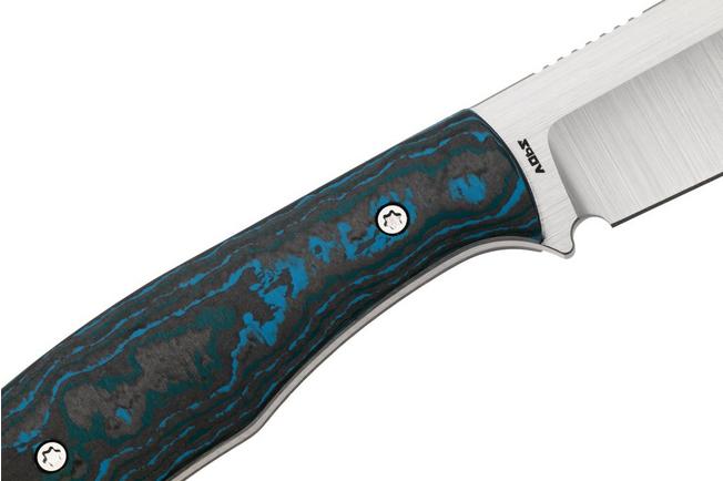 Imagen para Jack Wolf Bordertown Bowie BORDE-01-FC-ARCTIC Belt Satin S90V, Fat Carbon Arctic Storm, cuchillo de hoja fija