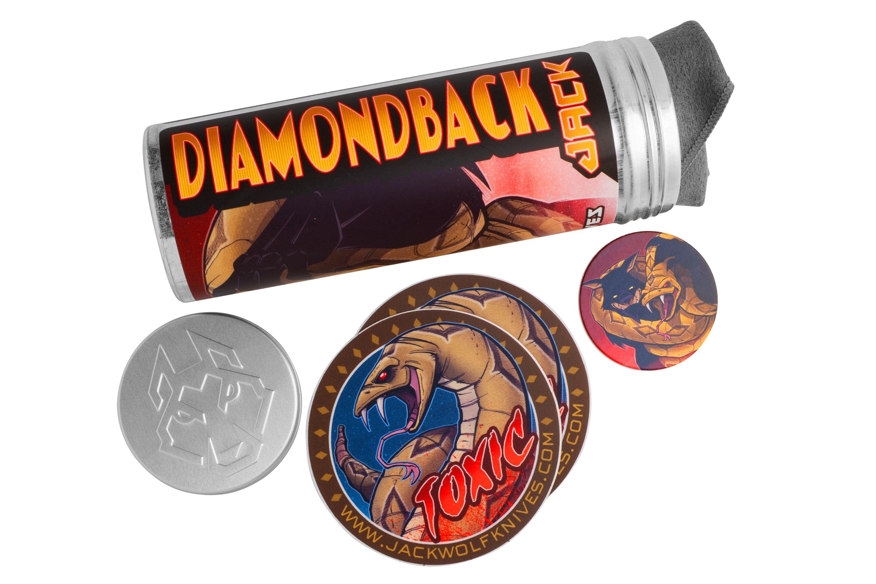 Jack Wolf Diamondback Jack DIAMO-01-TI-CRYSTAL Titanium Crystalized ...