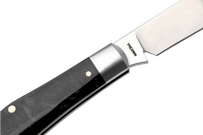 Obraz dla Jack Wolf Gateway Eureka EUREK-01-KIR-BLK-ICE Satin 14C28N, Black Ice Kirinite, nóż składany Knivesandtools Exclusive