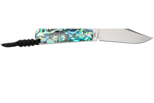 Image pour Jack Wolf Gateway FIXedc GATEW-FX-01-ABALONE Satin Sandvik 14C28N, Abalone, couteau fixe