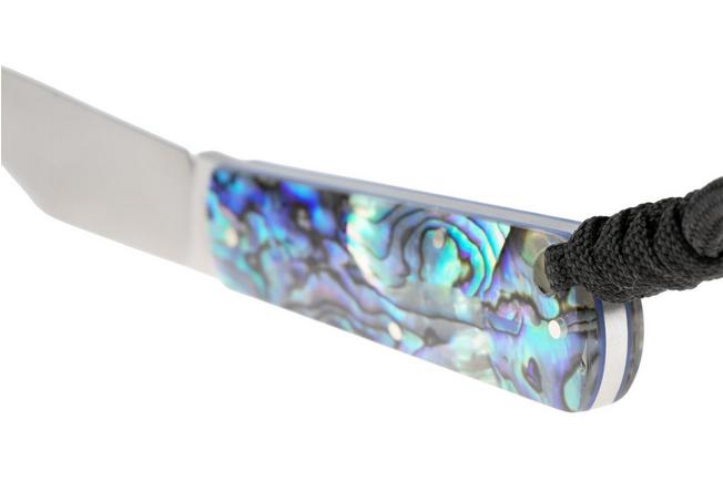 Image pour Jack Wolf Gateway FIXedc GATEW-FX-01-ABALONE Satin Sandvik 14C28N, Abalone, couteau fixe