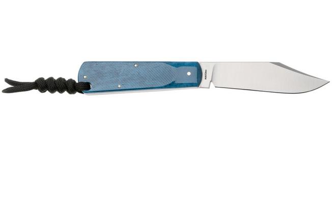 Bild für Jack Wolf Gateway FIXedc GATEW-FX-01-SAW-BLU-BON Satin Sandvik 14C28N, Sawcut Blue Bone, Fahrtenmesser