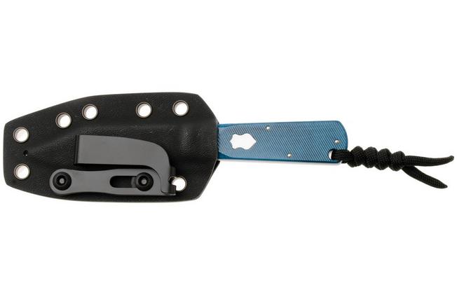 Bild für Jack Wolf Gateway FIXedc GATEW-FX-01-SAW-BLU-BON Satin Sandvik 14C28N, Sawcut Blue Bone, Fahrtenmesser