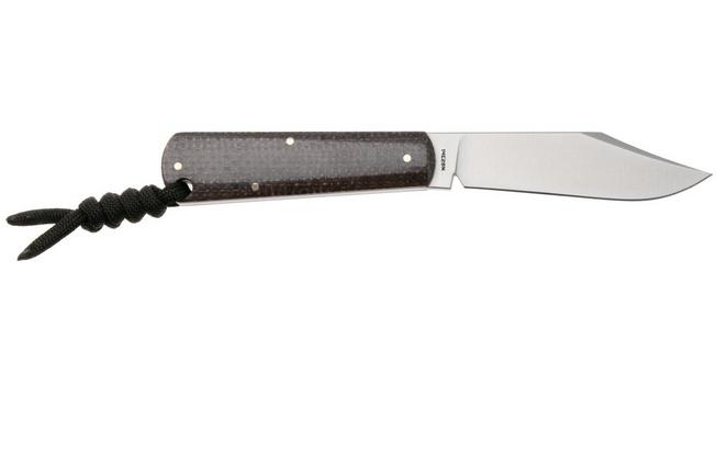 Image for Jack Wolf Gateway FIXedc GATEW-FX-01-VIB-JUT-BIS Satin Sandvik 14C28N, Vibe Jute Bison Micarta, fixed knife