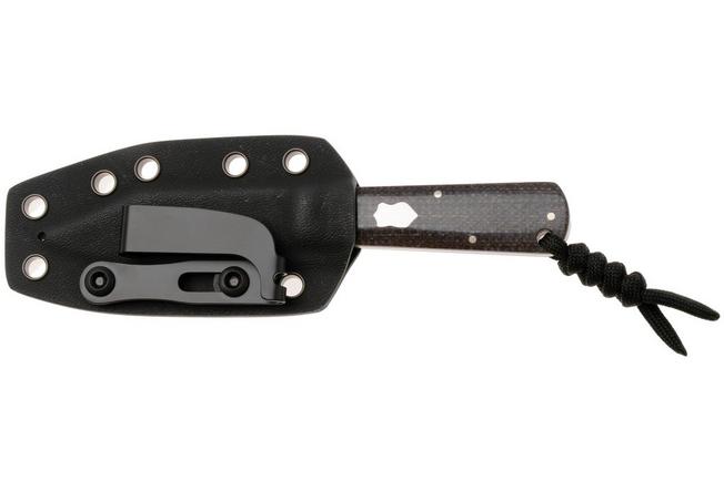 Image for Jack Wolf Gateway FIXedc GATEW-FX-01-VIB-JUT-BIS Satin Sandvik 14C28N, Vibe Jute Bison Micarta, fixed knife