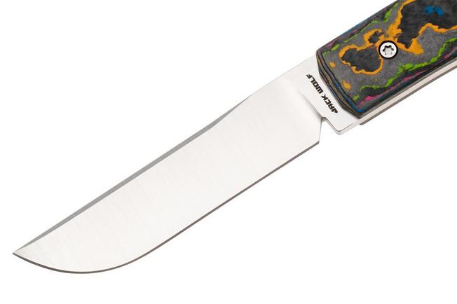 Image for Jack Wolf Pioneer FIXedc PIONE-FX-01-CC-80S, Satin S90V, CamoCarbon 80's, fixed knife