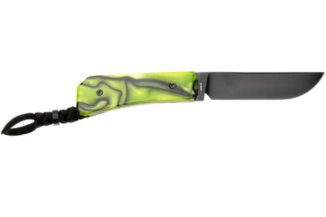Image for Jack Wolf Pioneer FIXedc PIONE-FX-01-KIR-TOX-GRN, DLC S90V, Kirinite Toxic Green, fixed knife