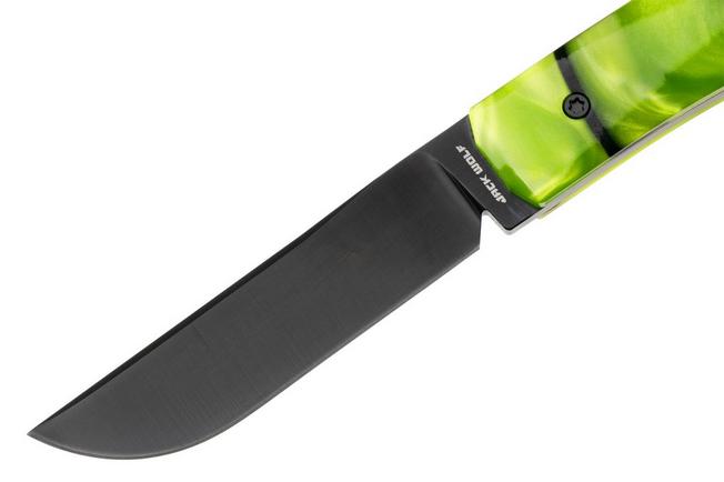 Image for Jack Wolf Pioneer FIXedc PIONE-FX-01-KIR-TOX-GRN, DLC S90V, Kirinite Toxic Green, fixed knife