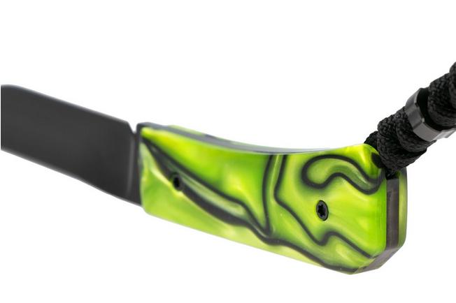 Image for Jack Wolf Pioneer FIXedc PIONE-FX-01-KIR-TOX-GRN, DLC S90V, Kirinite Toxic Green, fixed knife