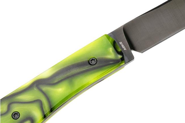 Image for Jack Wolf Pioneer FIXedc PIONE-FX-01-KIR-TOX-GRN, DLC S90V, Kirinite Toxic Green, fixed knife