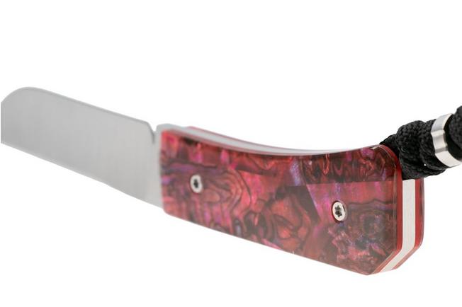 Image for Jack Wolf Pioneer FIXedc PIONE-FX-01-RED-ABALONE, Satin S90V, Red Abalone, fixed knife