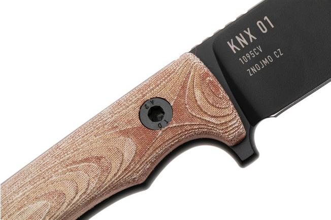 Image for KA-BAR NX.01 Black Cerakote, Brown Natural Textite, fixed-blade survival knife