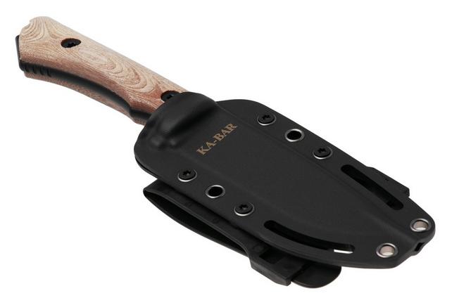 Image for KA-BAR NX.01 Black Cerakote, Brown Natural Textite, fixed-blade survival knife