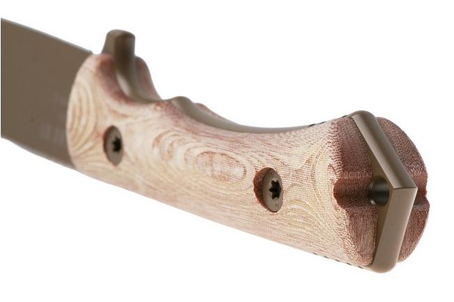 Afbeelding voor KA-BAR NX.01 Flat Dark Earth Cerakote, Brown Natural Textite, vaststaand survivalmes