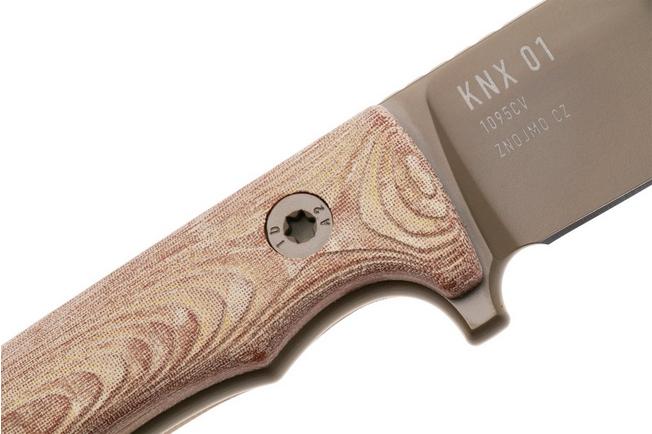 Afbeelding voor KA-BAR NX.01 Flat Dark Earth Cerakote, Brown Natural Textite, vaststaand survivalmes