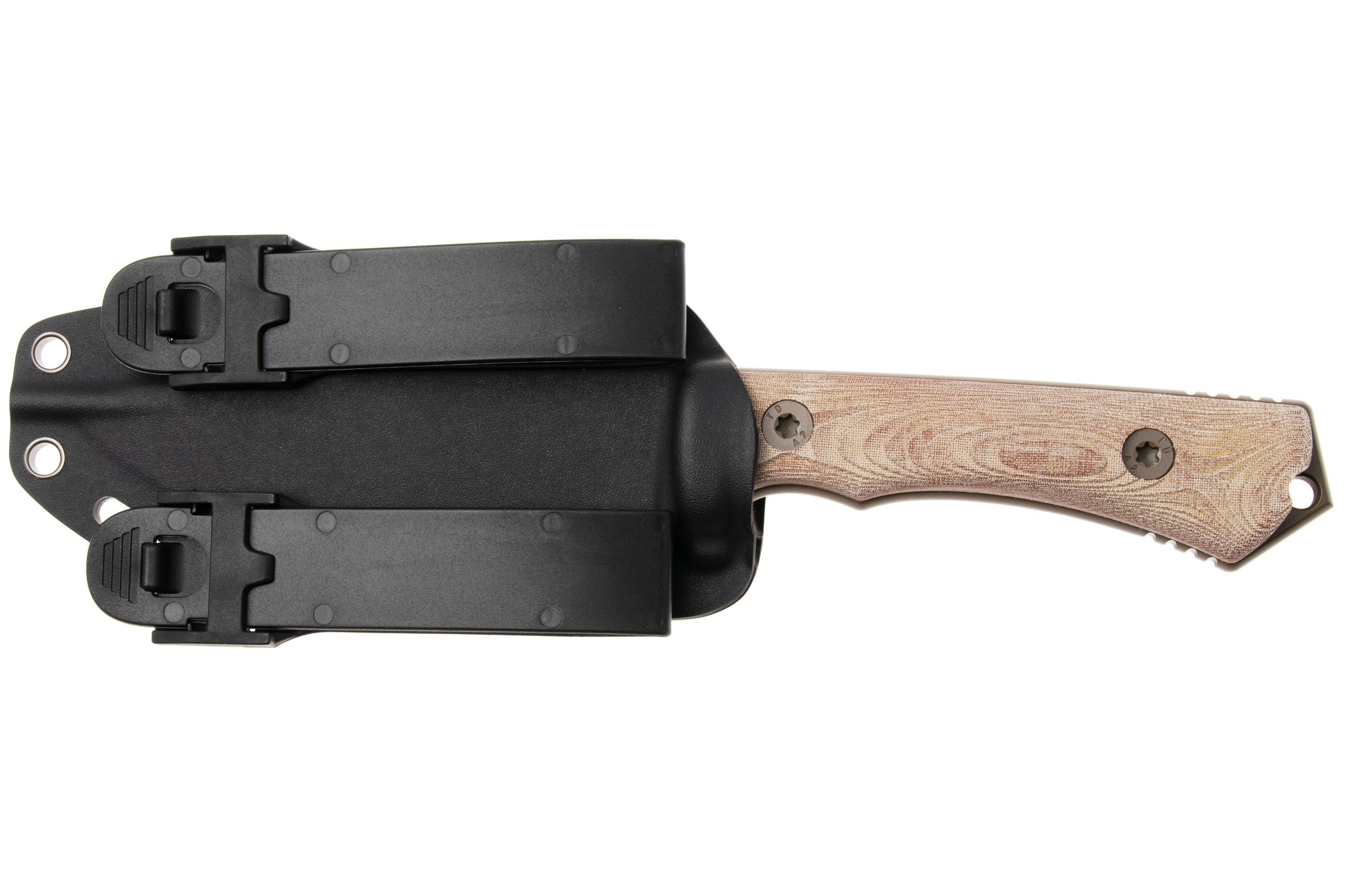 KA-BAR NX.01 Flat Dark Earth Cerakote, Brown Natural Textite