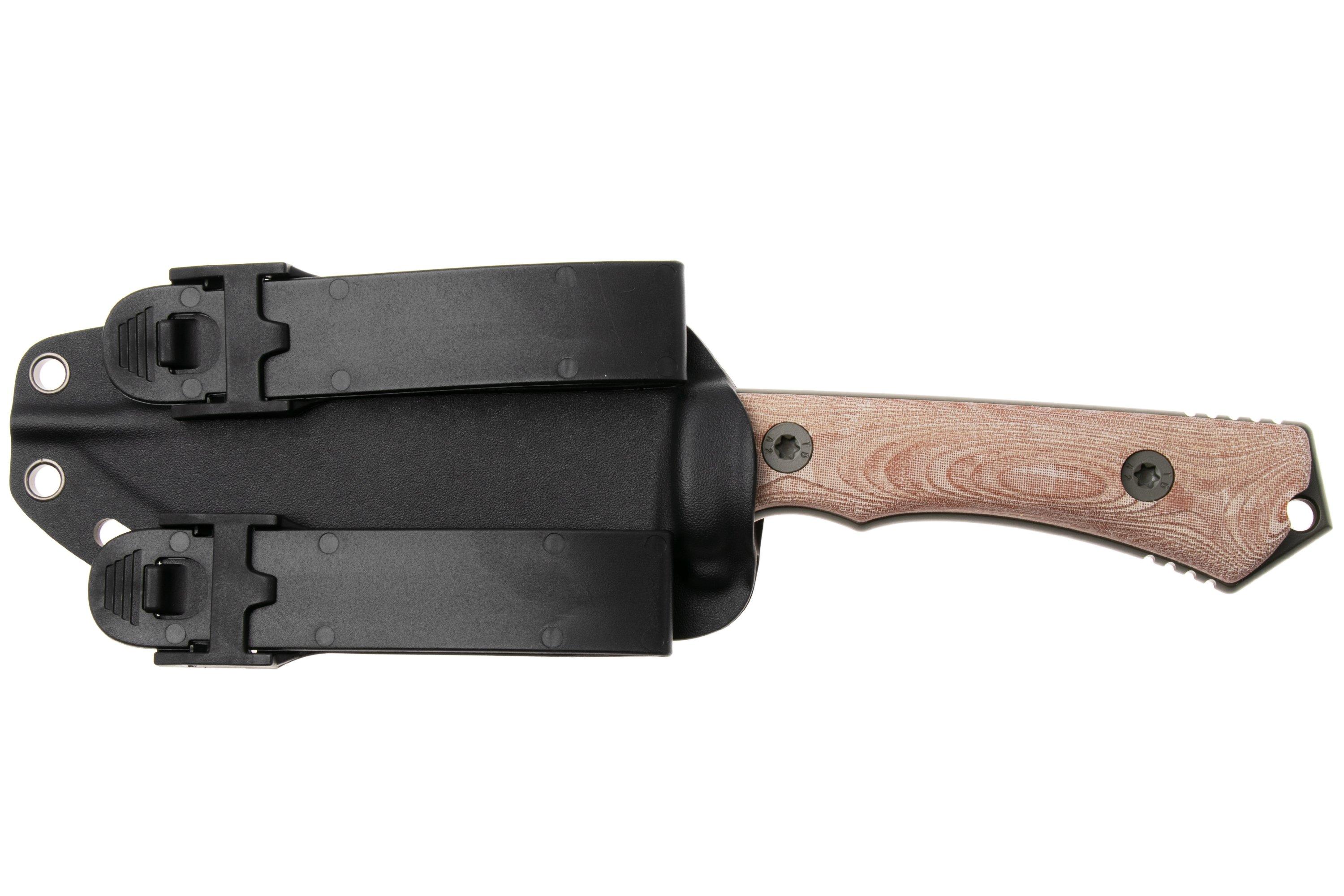 KA-BAR NX.01 Moss Green Cerakote, Brown Natural Textite, fixed