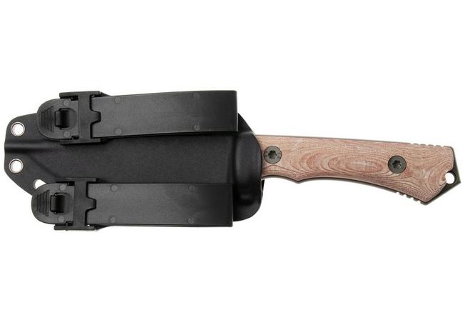 Afbeelding voor KA-BAR NX.01 Moss Green Cerakote, Brown Natural Textite, vaststaand survivalmes