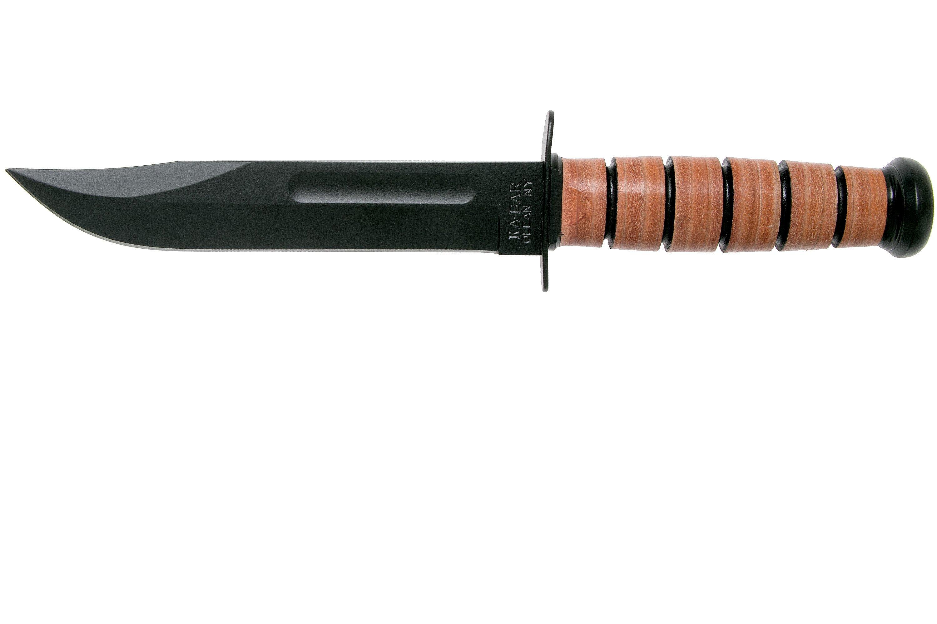 KA BAR U.S. Army Knife 1220 fixed knife leather sheath Advantageously shopping at Knivesandtools